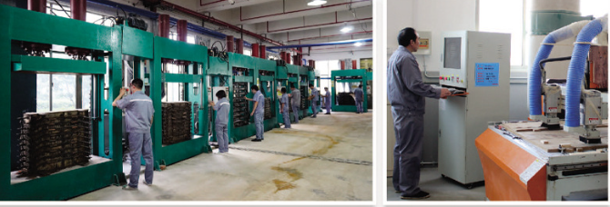Sports equipment manufacturing factory