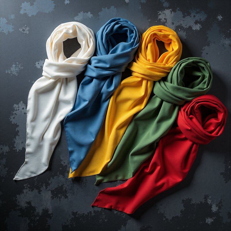 Custom Plain Dyed Scarves