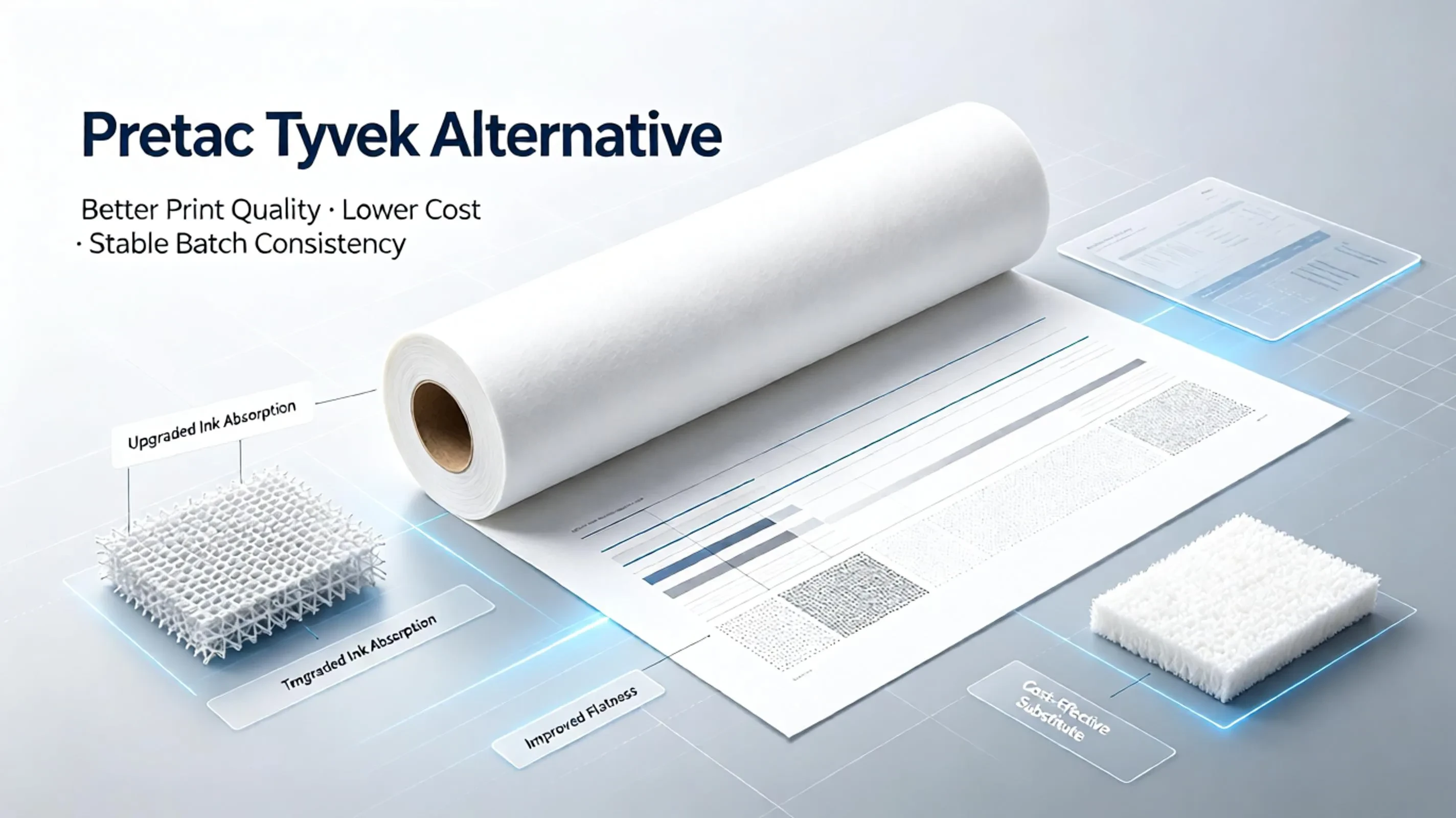 Pretac Flash-Spun Substrate | High-Performance Tyvek Alternative with Better Print Quality & Lower Cost