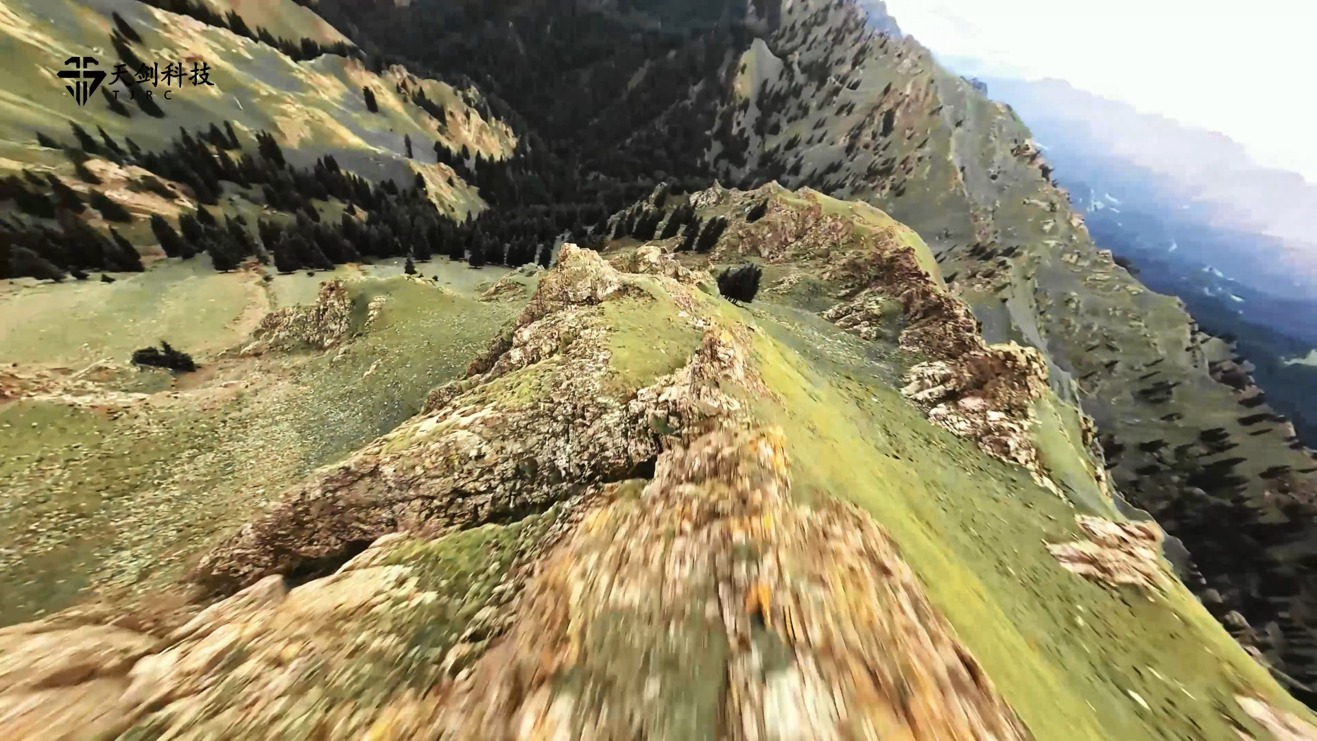 FPV 拍摄画面