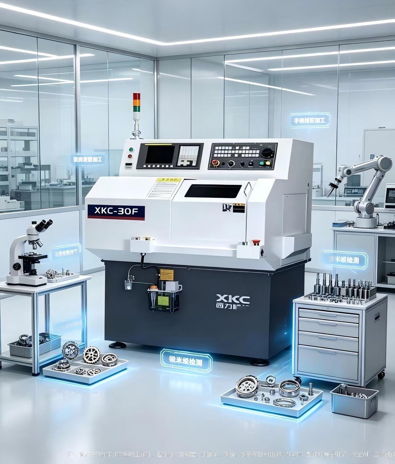 XKC-F Series Mini Precision Turret CNC Lathe