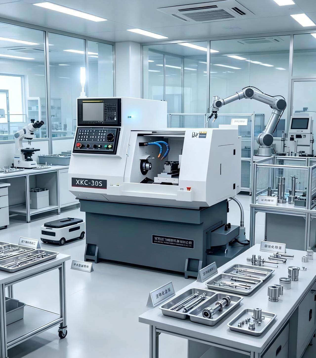 XKC-S Series Flat Bed Turret CNC Lathe