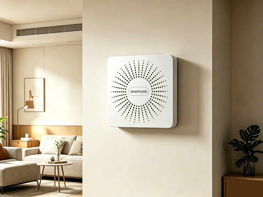 Wall Mounted Fresh Air Purifier fan | Supply & Exhaust HEPA Air Cleaner 60m³/h 30dB