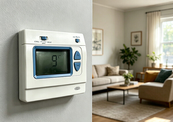 24v Non-programmer Digital Thermostat with LCD display for single-stage cooling / heating system