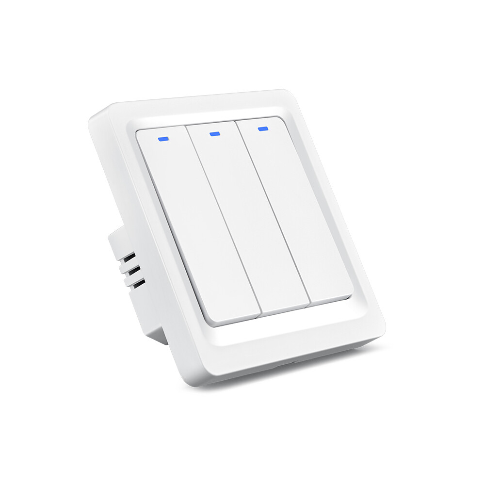 86 Type WiFi Bluetooth Smart Push Button Wall Switch ABS Material Compatible with Alexa Google