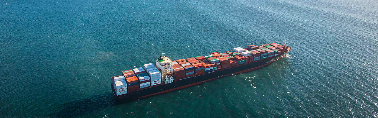 Container cargo ship global logistics