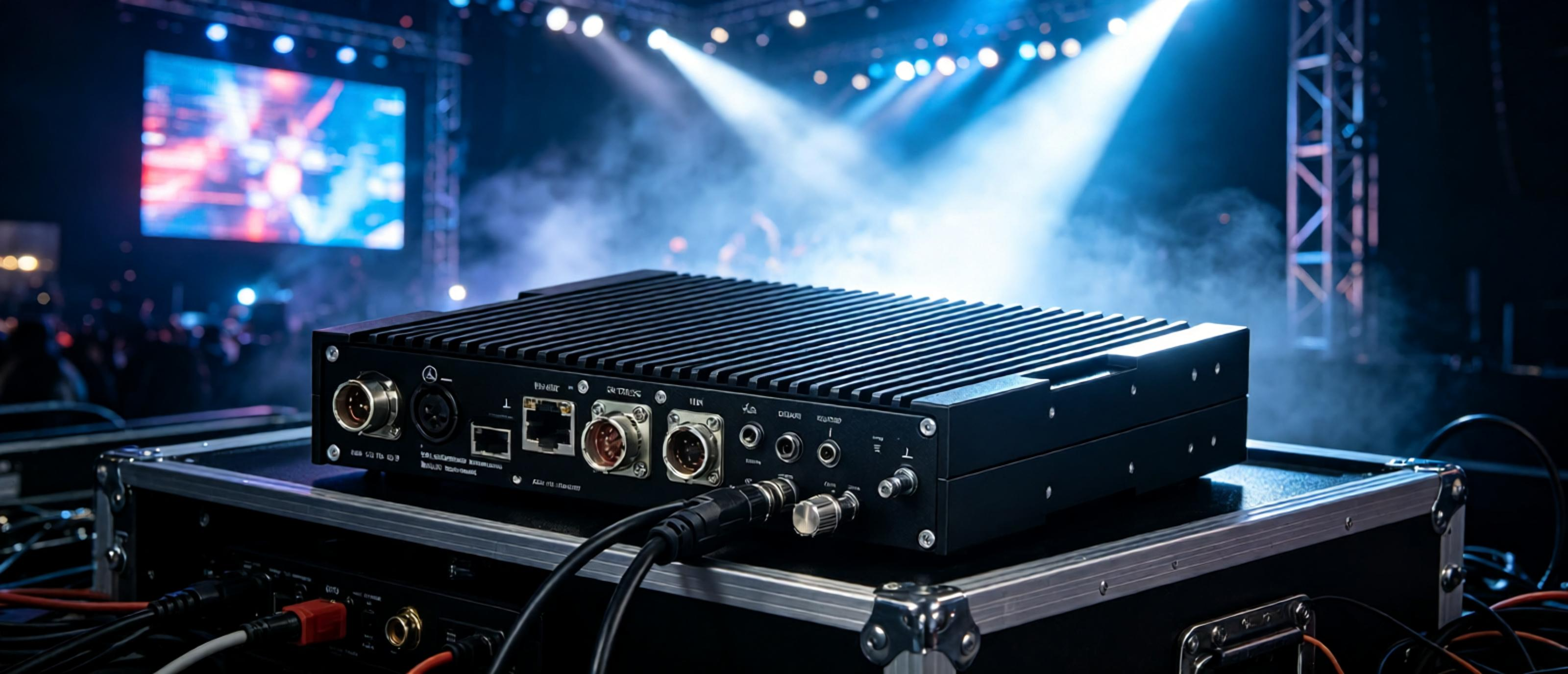 Power supply for lighting truss