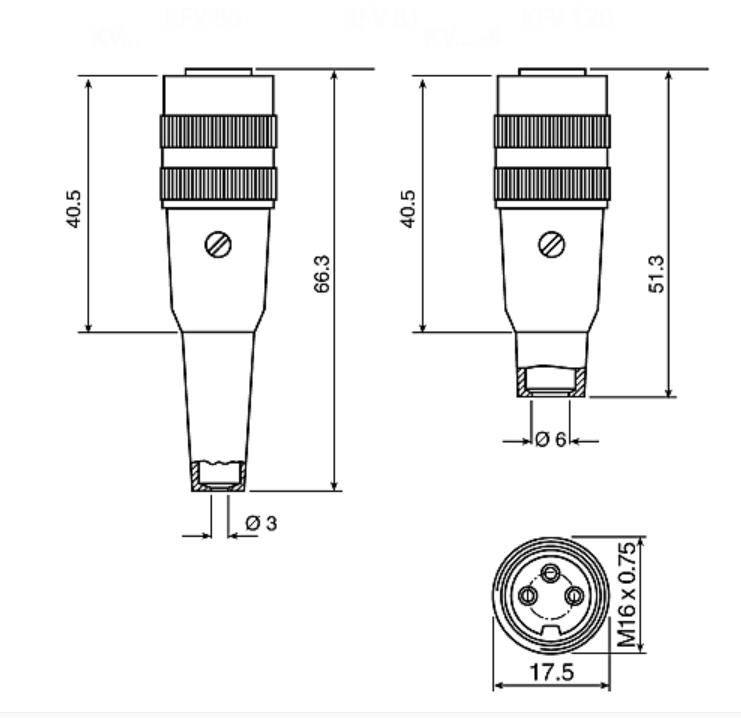 M16-C091-CABLE-RECEPTACLE Detail View 2