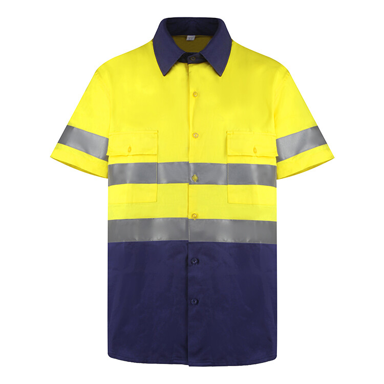 Yellow Navy Hi-Vis Shirt
