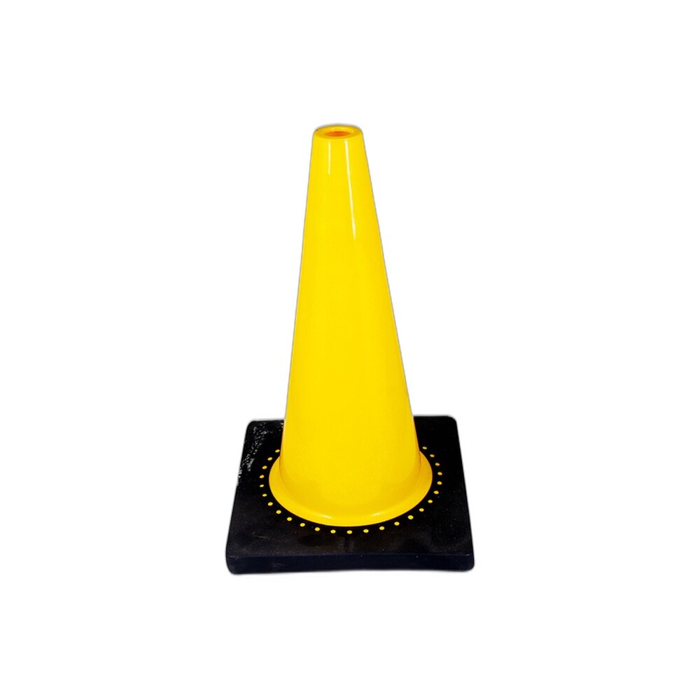 Yellow Traffic Cone Square Base