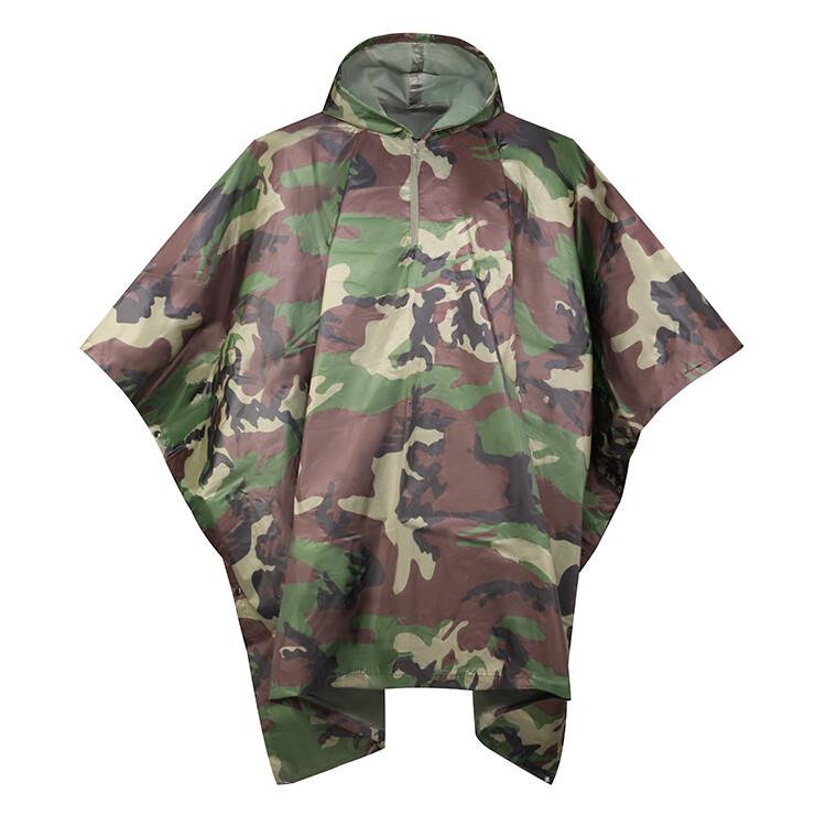 Camouflage Rain Poncho