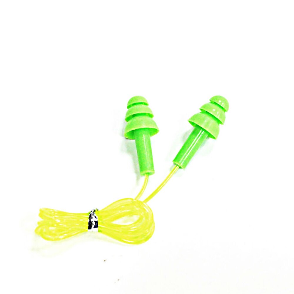 Triple-Flange Corded Ear Plugs