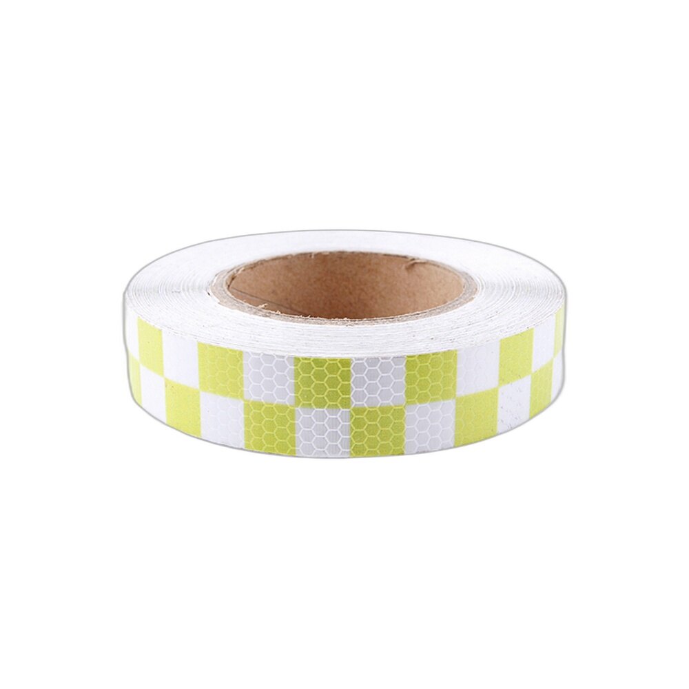 Yellow White Checkered Barrier Tape