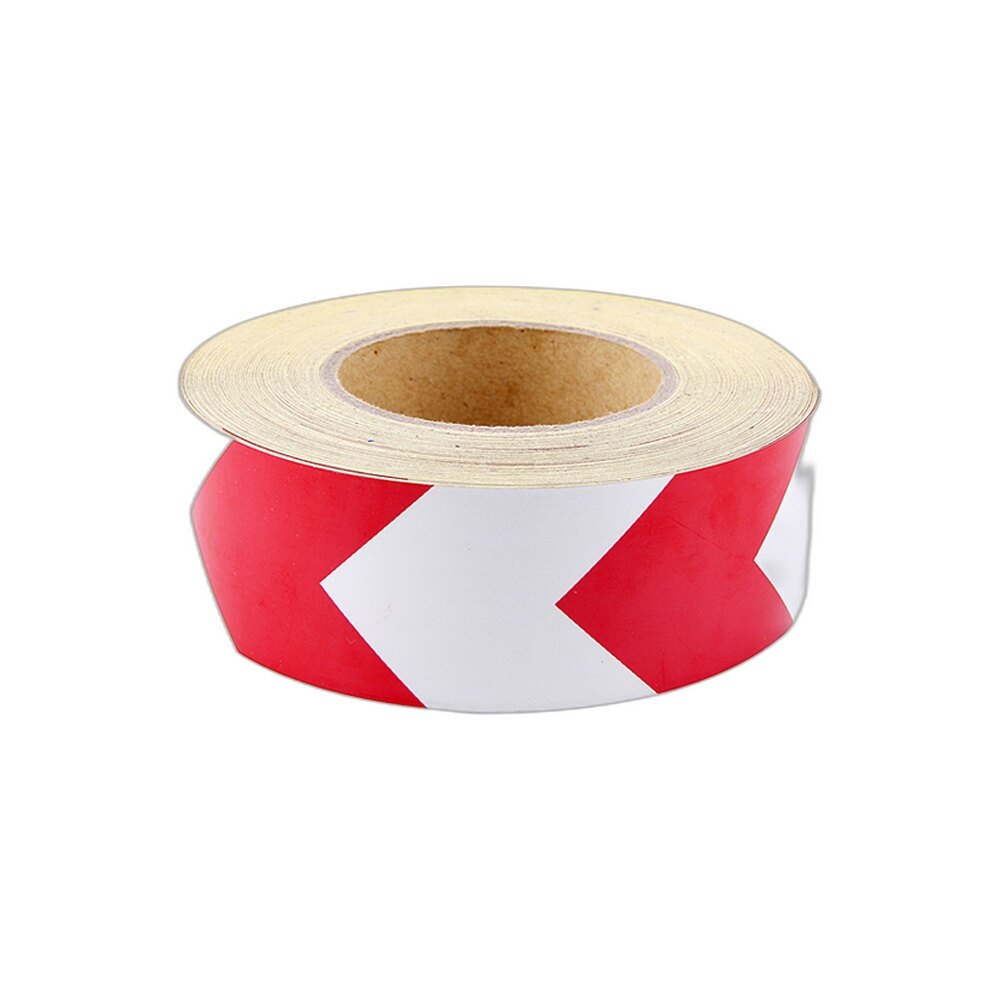 Red White Chevron Directional Tape