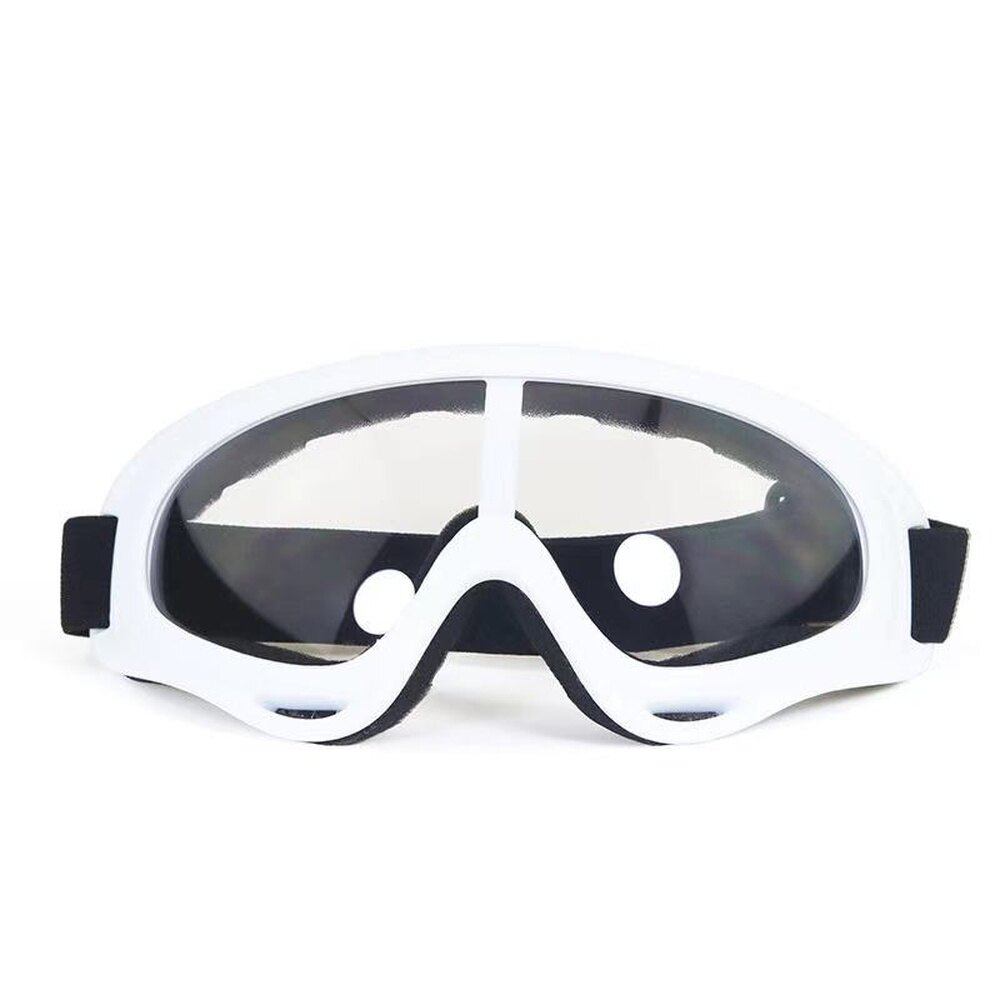 White Frame Dual-Lens Goggles