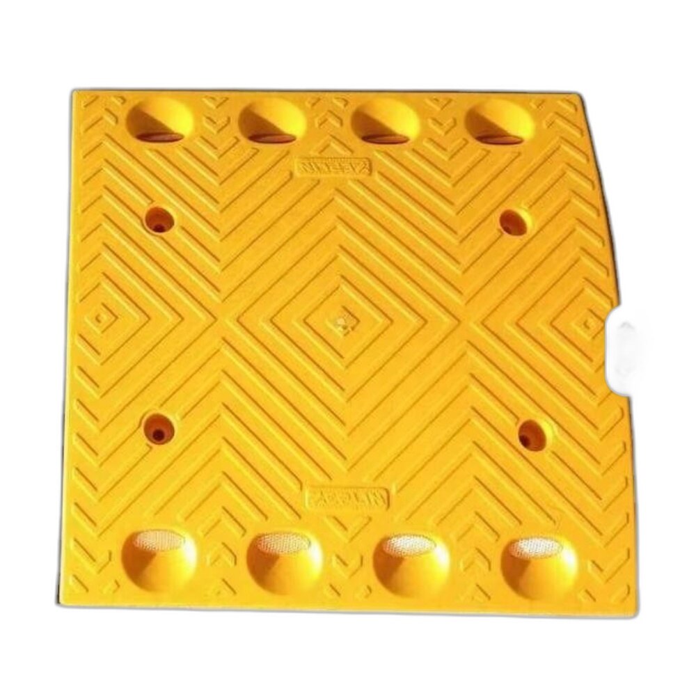 Yellow Square Speed Bump Top View