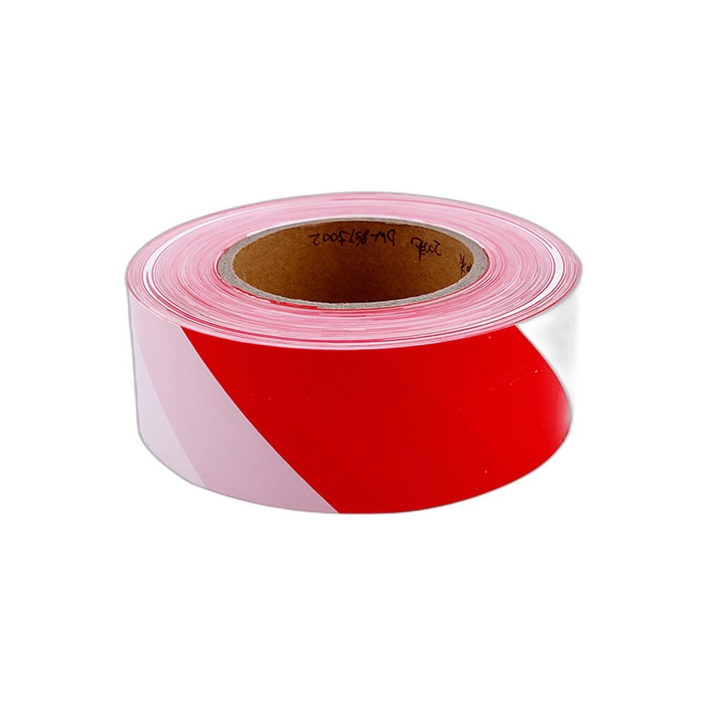 Red White Diagonal Danger Tape