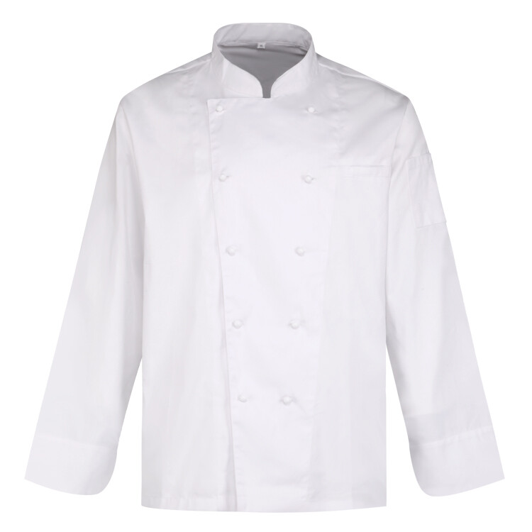 White Long-Sleeve Chef Jacket