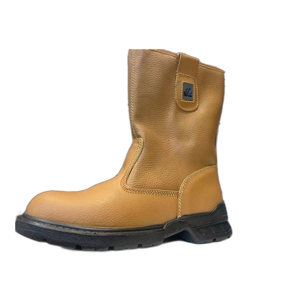 Tan Leather Pull-On Safety Boot