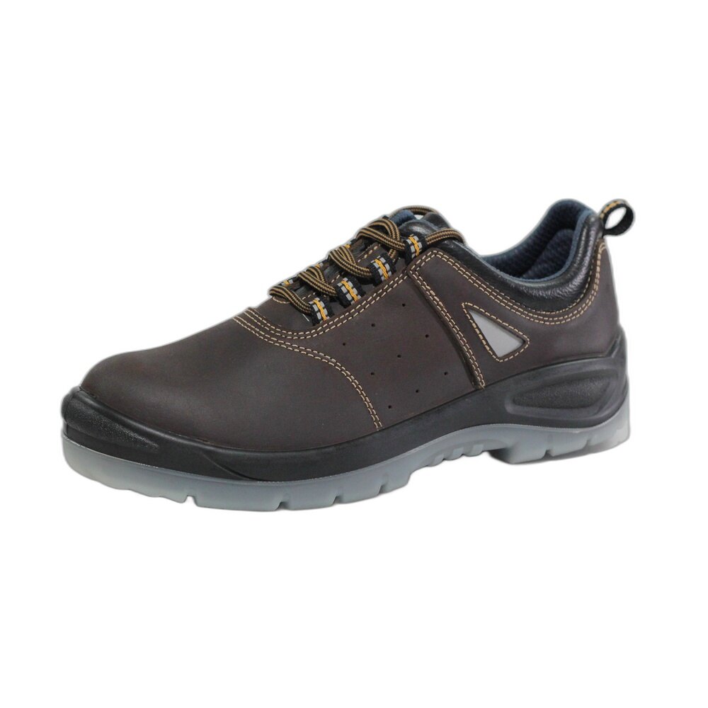 Brown Leather Safety Shoe