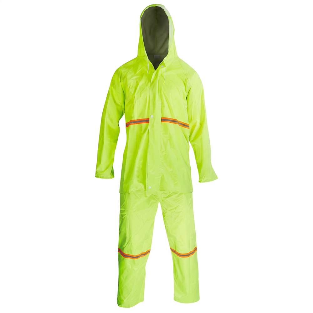 Hi-Vis Yellow Two-Piece Rain Suit