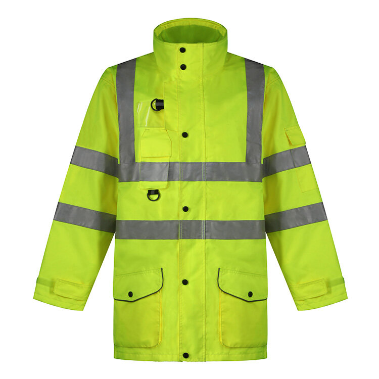 Hi-Vis Yellow Rain Jacket
