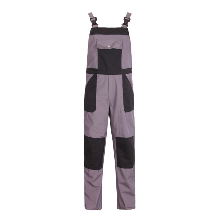 Grey Black Bib Pants