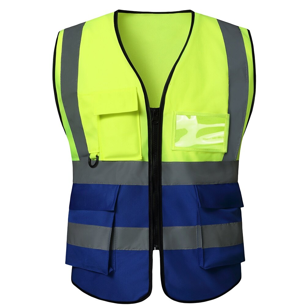 Hi-Vis Yellow Blue Safety Vest