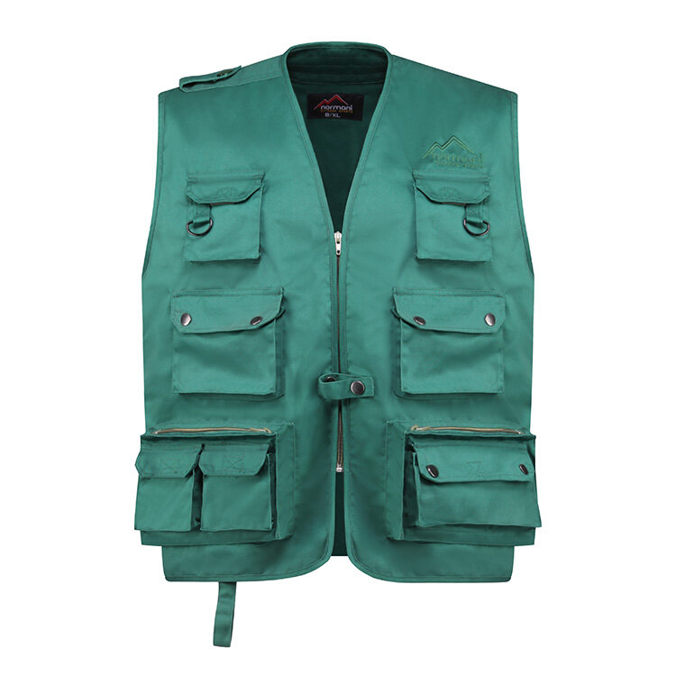 Green Multi-Pocket Vest
