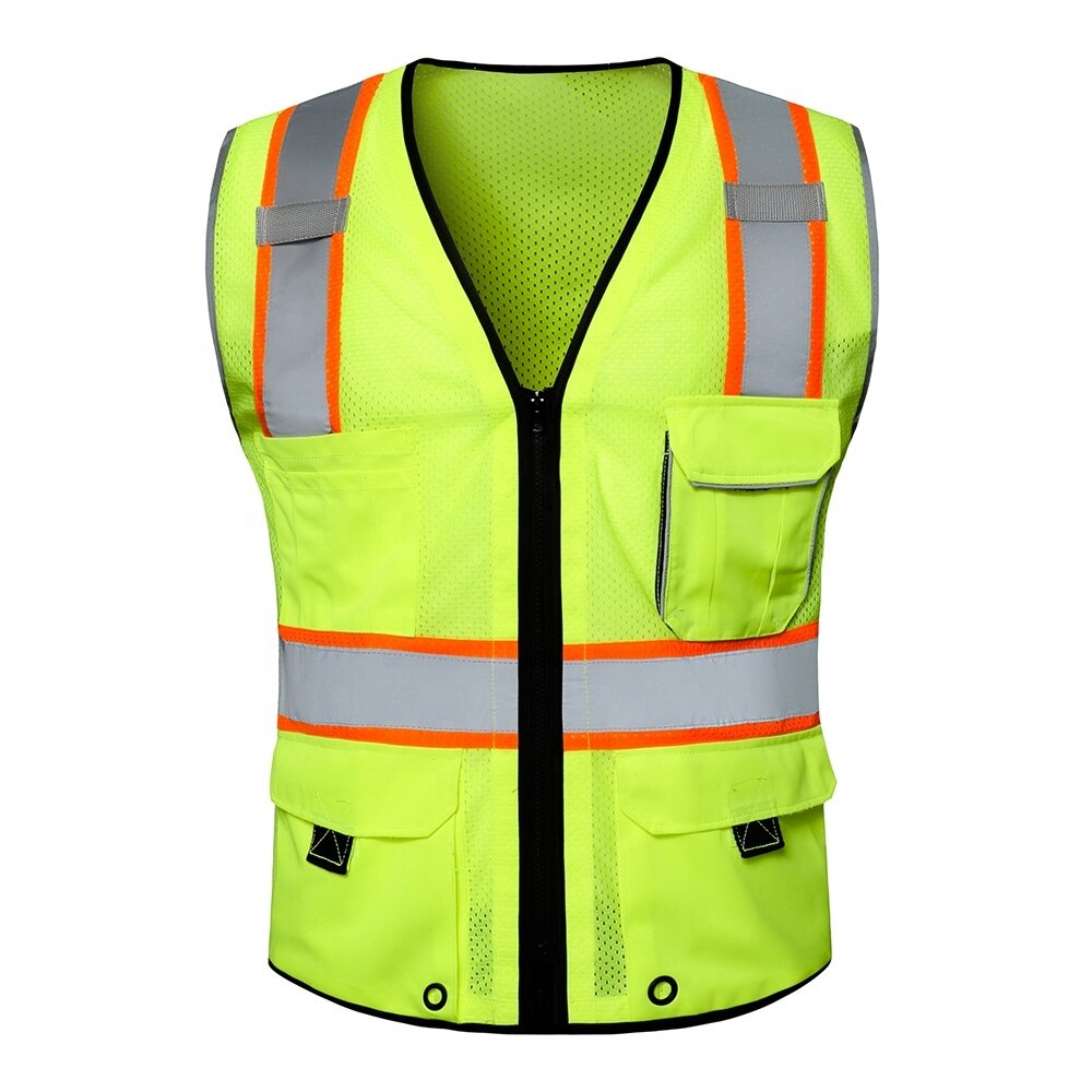 Hi-Vis Yellow Mesh Safety Vest