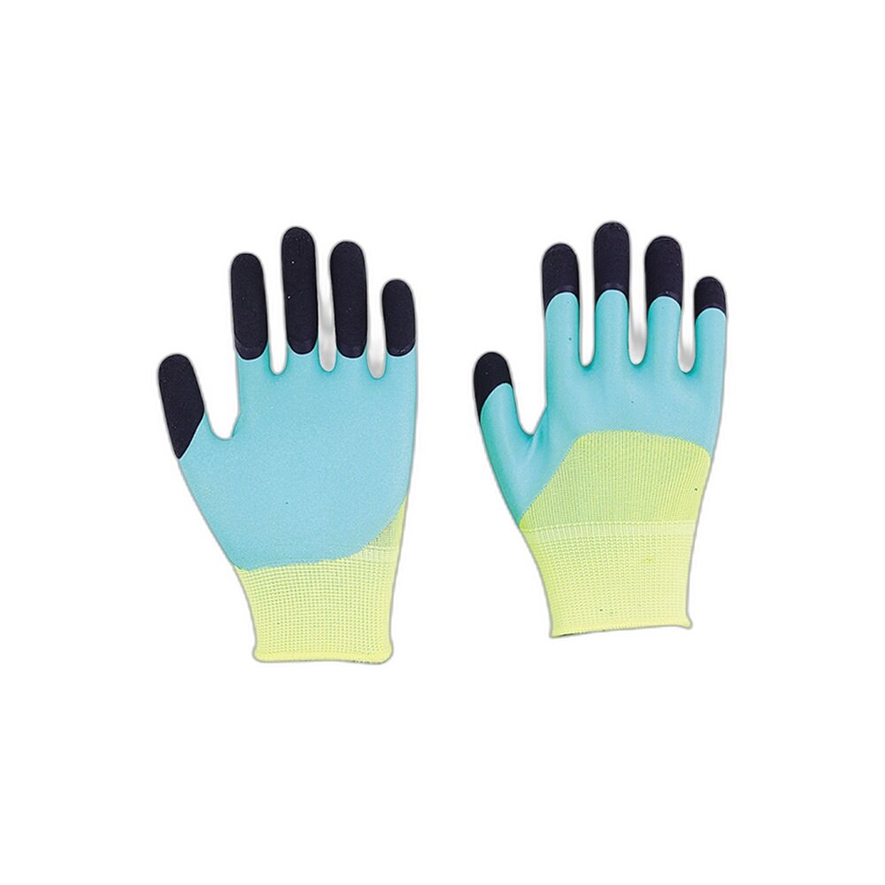 Blue Yellow Precision Grip Gloves