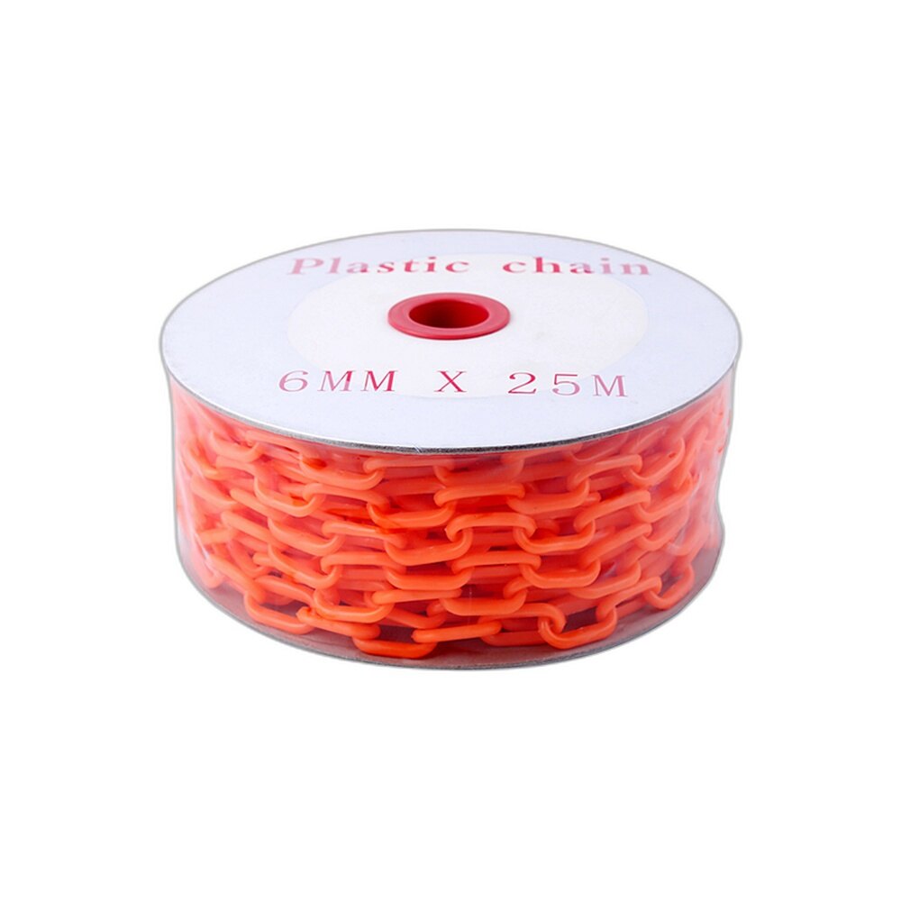 Orange Plastic Barrier Chain 6mm