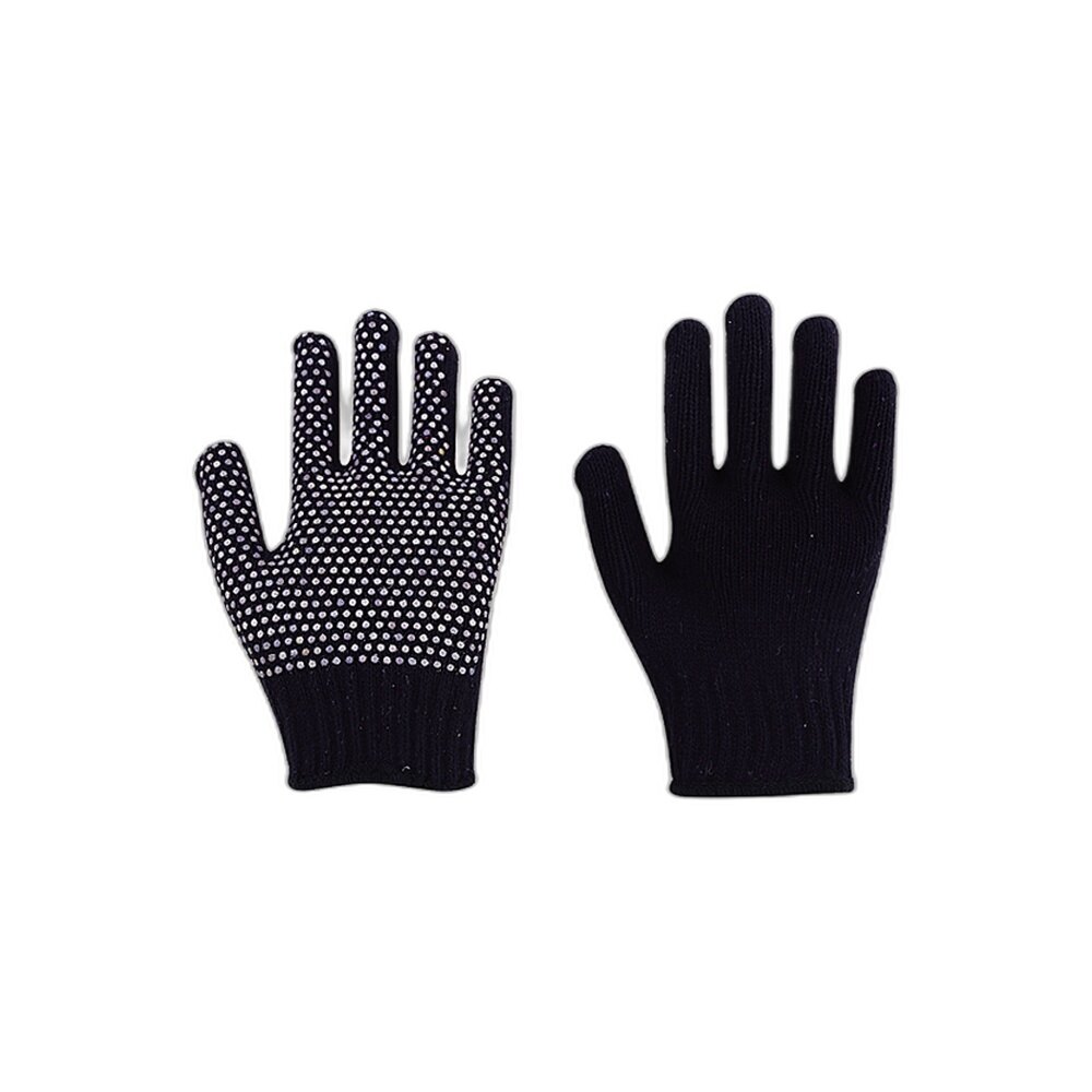 Black White Dot Anti-Slip Gloves