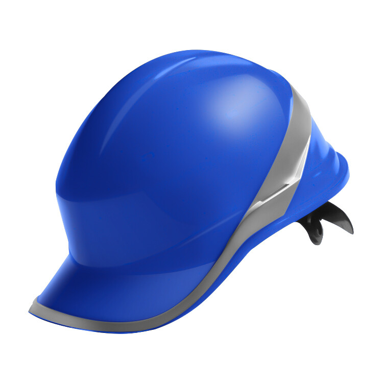 Blue Reflective Strip Helmet