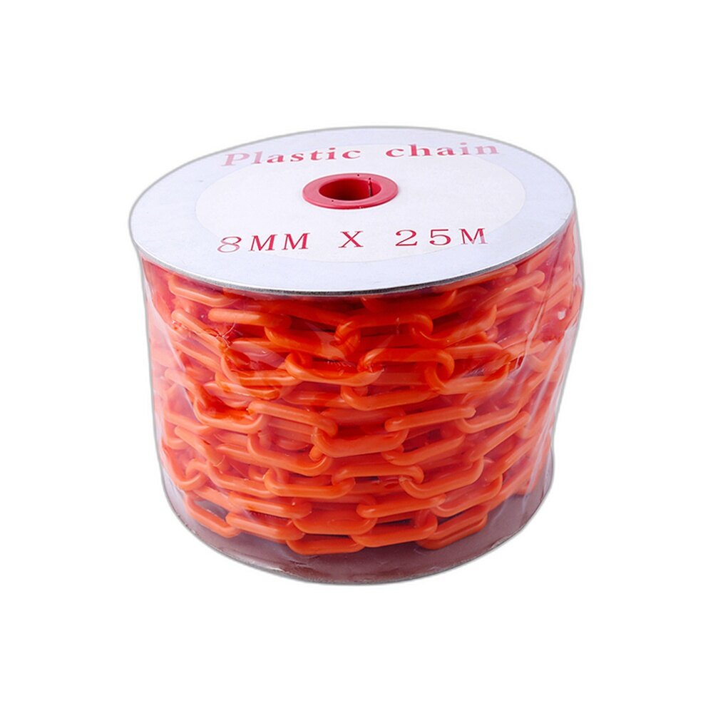 Orange Plastic Barrier Chain 8mm