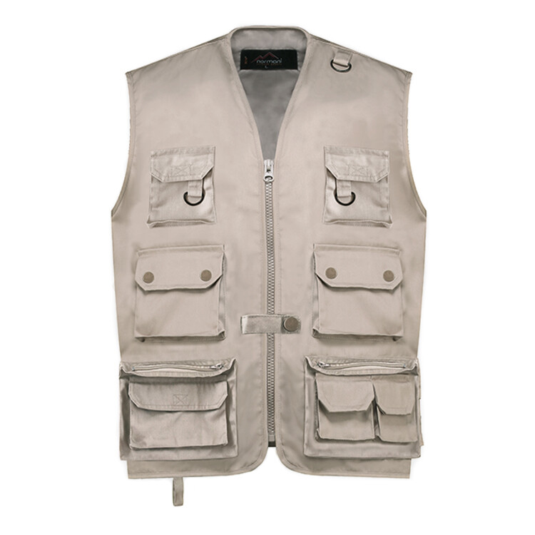 Beige Fishing Vest