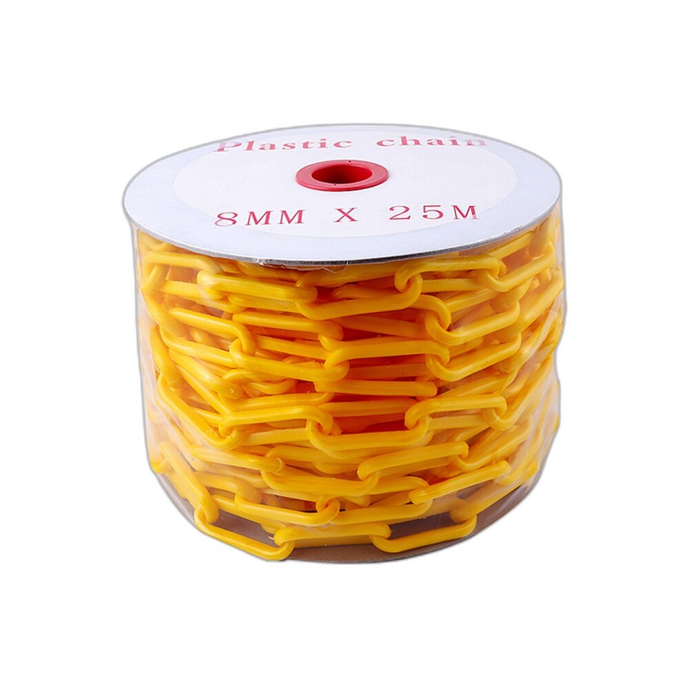 Yellow Plastic Barrier Chain 8mm