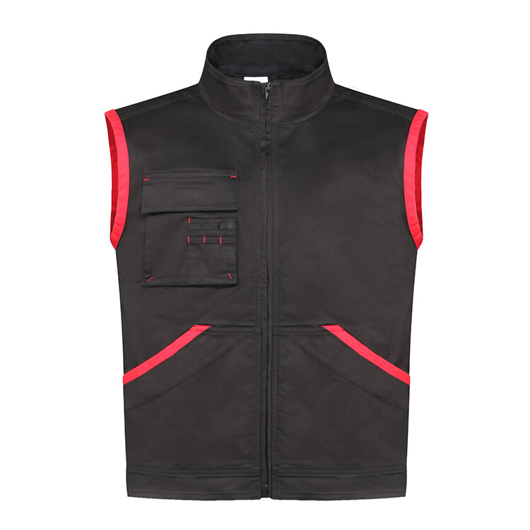 Black Red Tool Vest