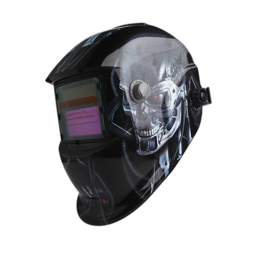 Auto-Darkening Welding Helmet Skull Design