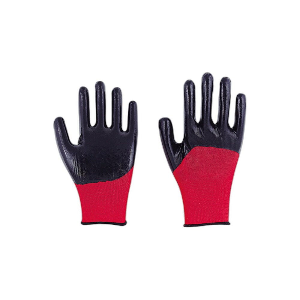 Red Black Oil Resistant Gloves