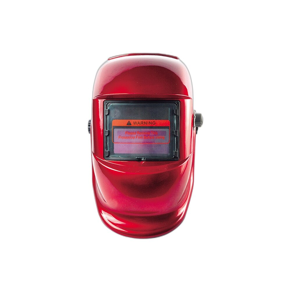 Red Auto-Darkening Welding Helmet