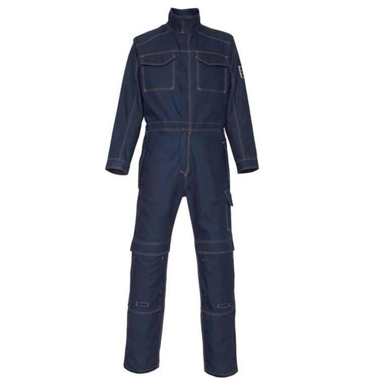 Navy Denim-Style Coverall