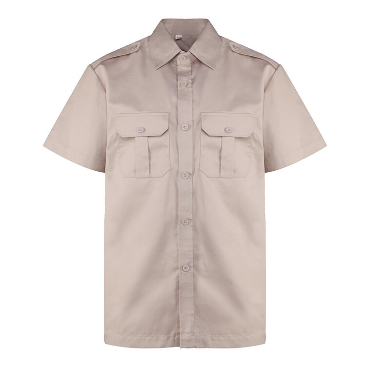 Beige Short-Sleeve Shirt