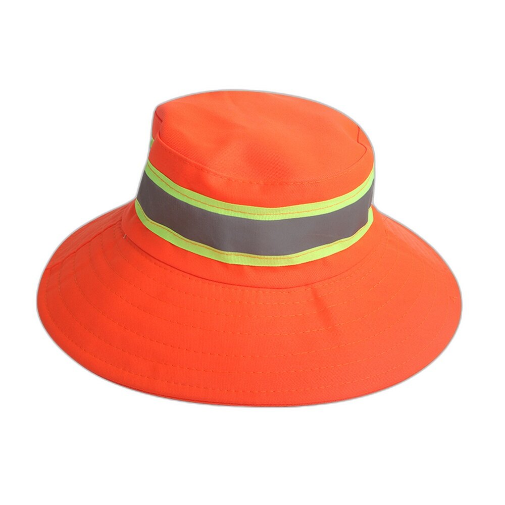Orange Hi-Vis Sun Hat with Reflective Band