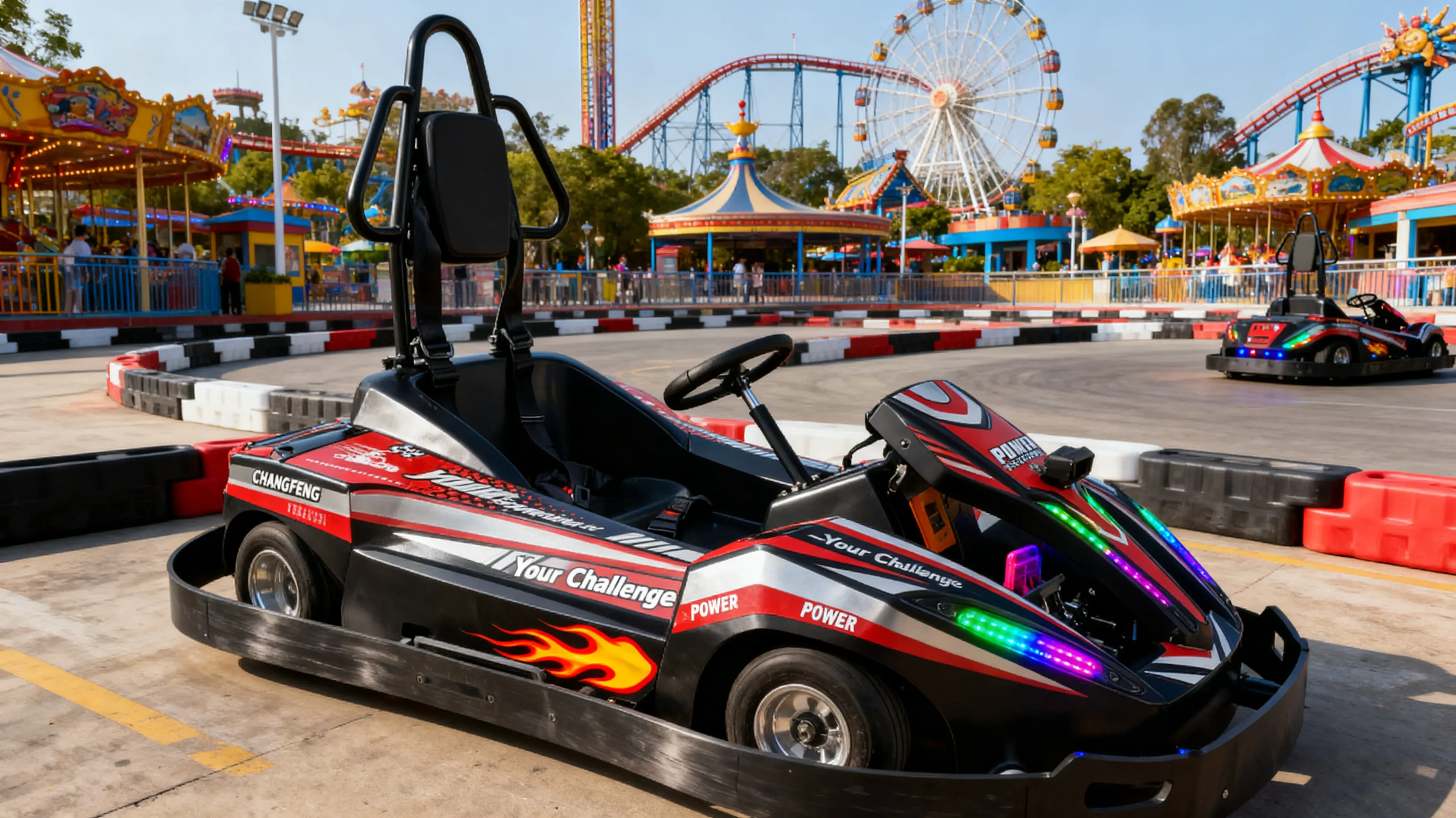 Electric go kart Theme Parks application venue