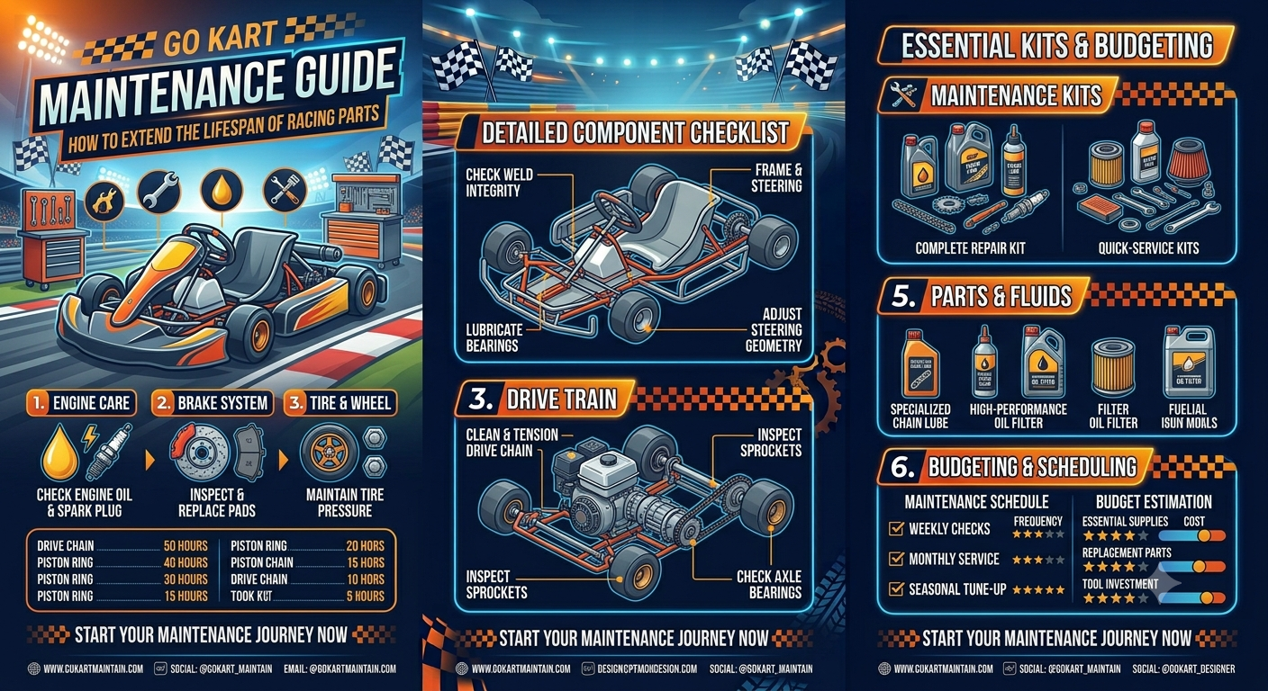 Go Kart Maintenance Checklist: How to Extend the Lifespan of Racing Parts - Go-kart industry insights