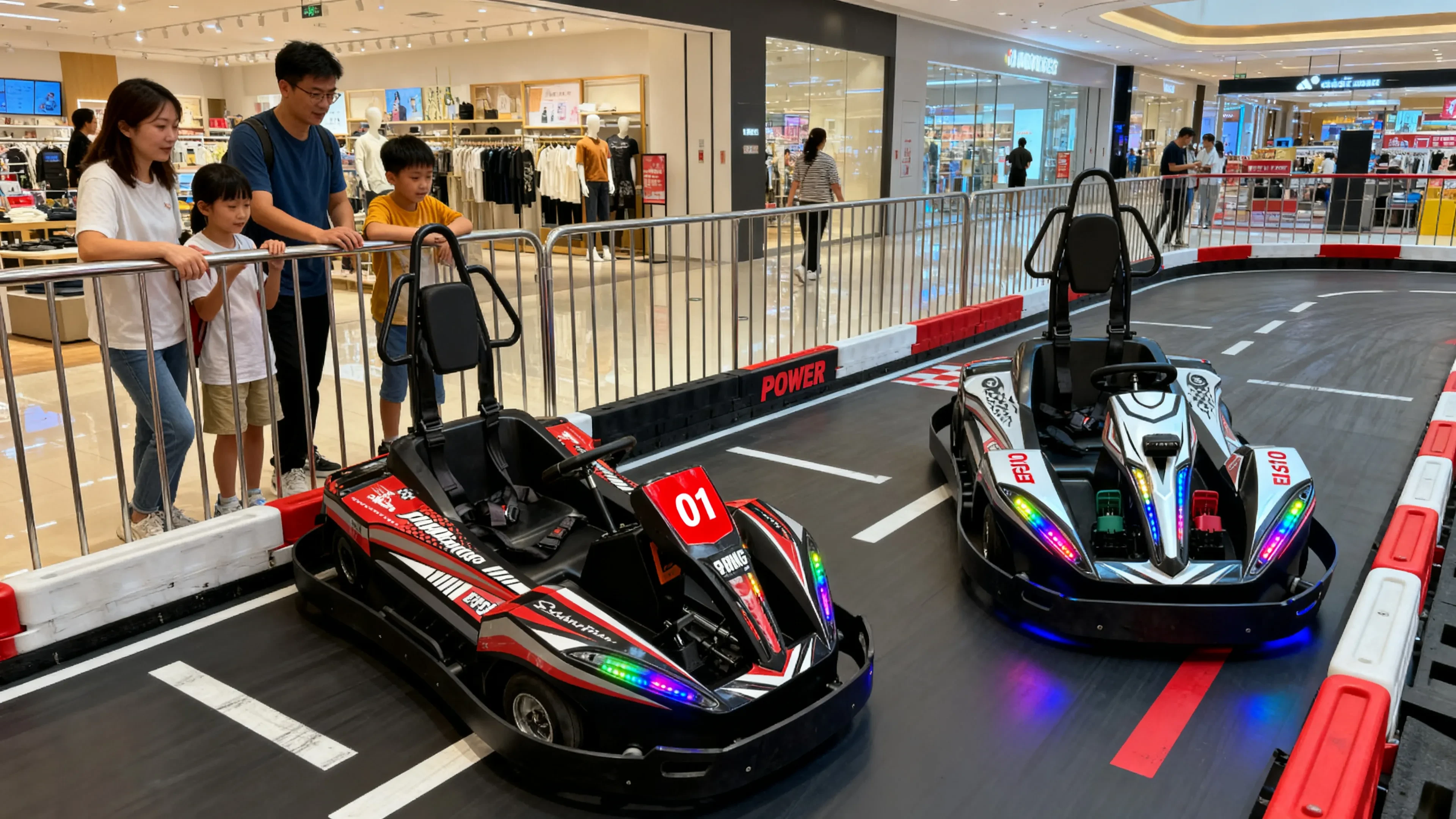 Electric go kart Shopping Malls application venue