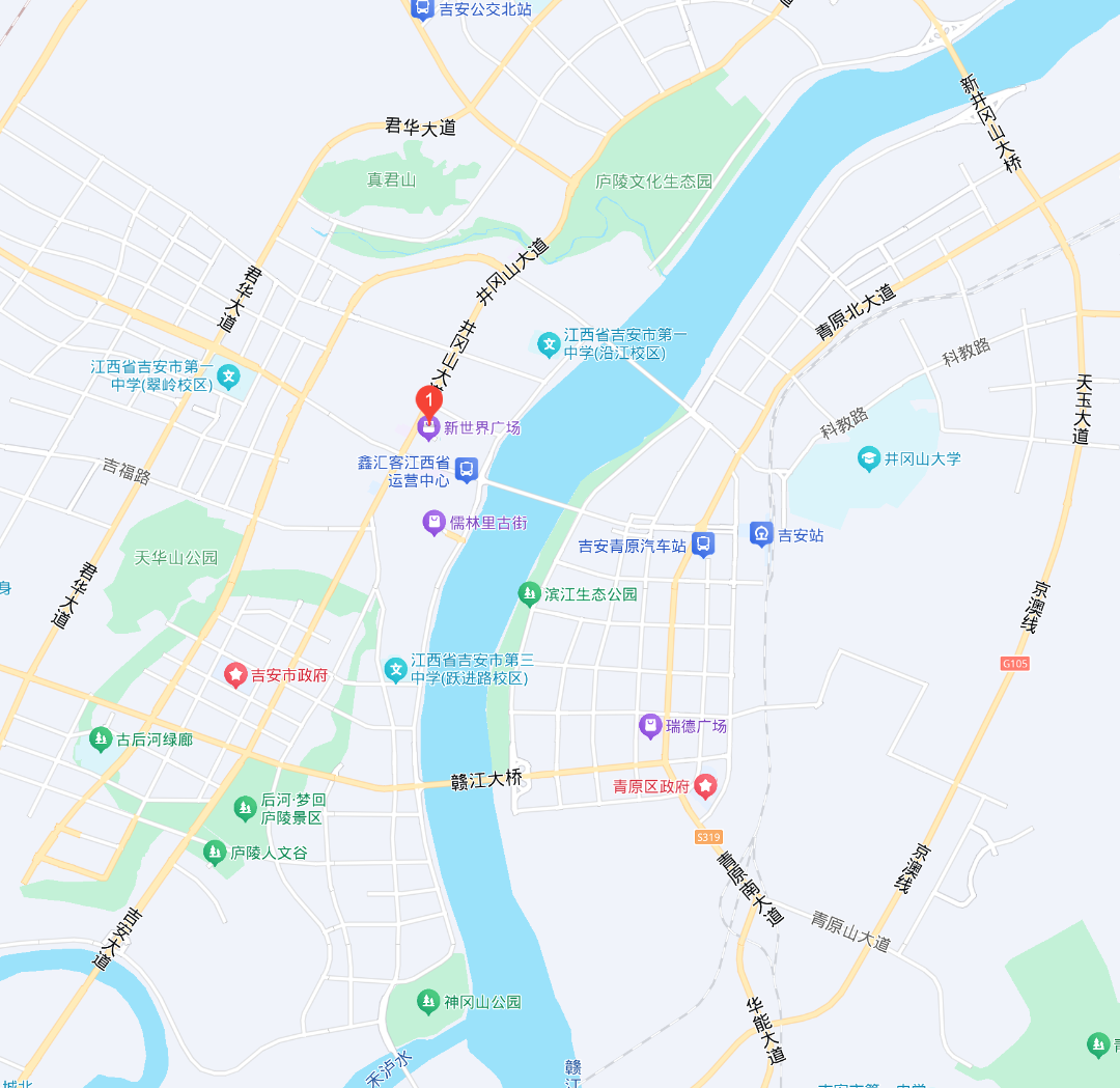 公司地址位置 - 江西吉安地图