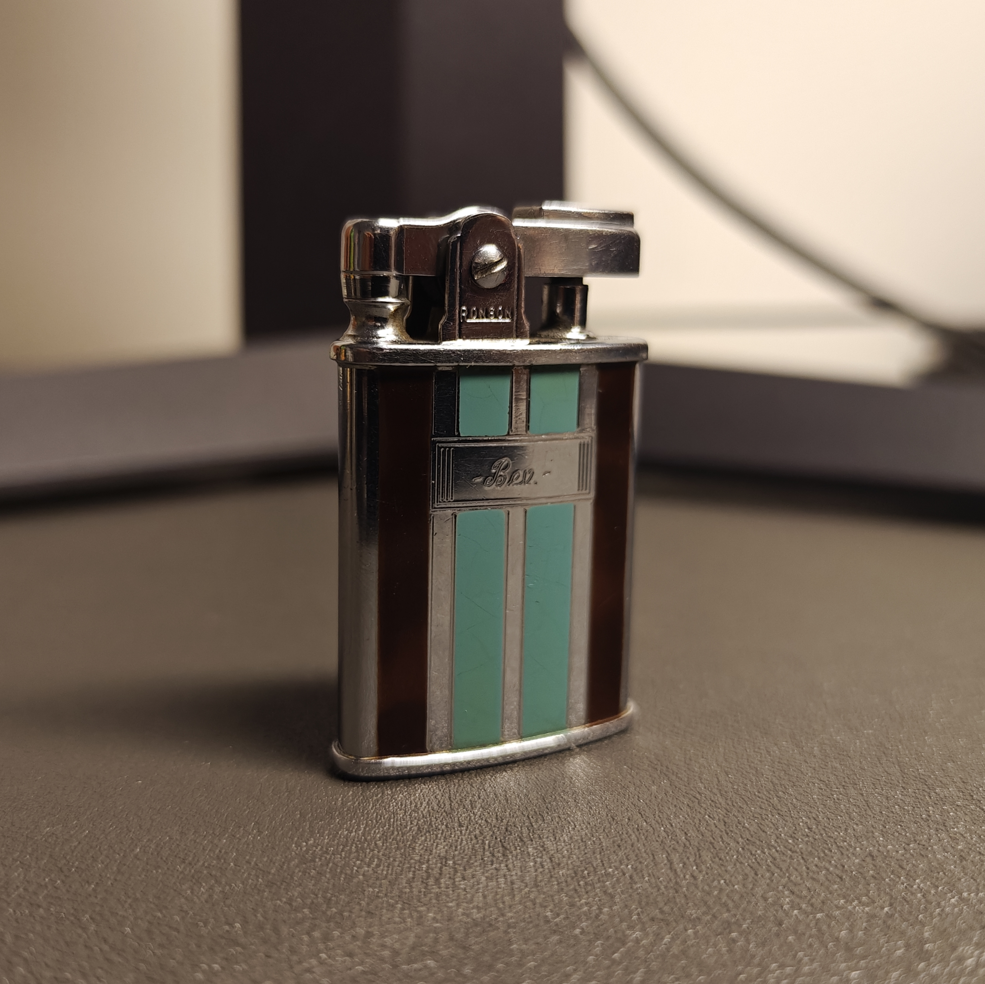 Ronson Gem Series Enamel Oil Lighter