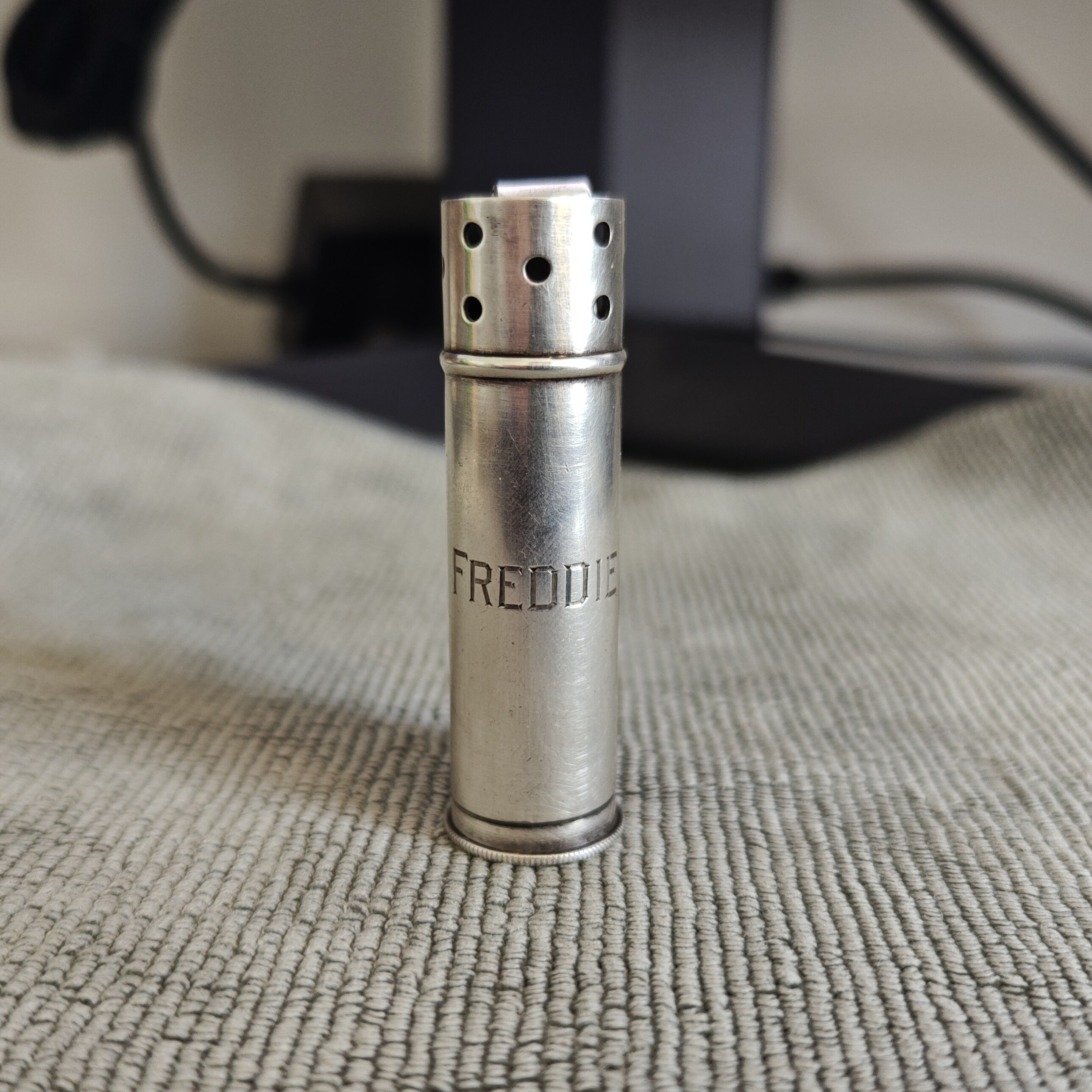 DUNHILL SERVICE Collection Sterling Silver Trench Lighter Detail 1
